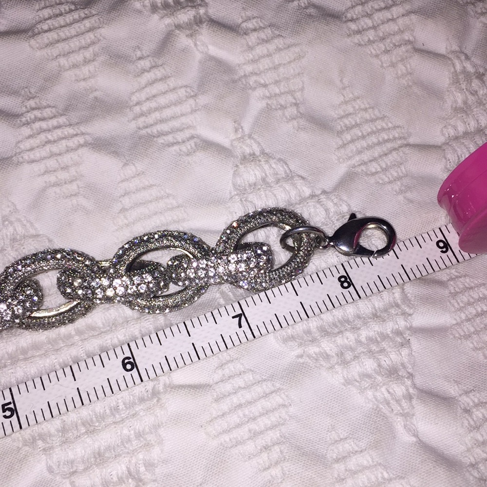 Crystal Statement Bracelet Silver - image 3